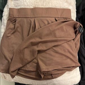 Brown Skort(Skirt with shorts sewed in)